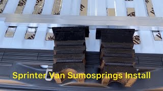 Sprinter Van rear Sumospring suspension support install [upl. by Eenert]