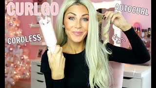 TYMO CURLGO CORDLESS AUTO CURLING IRON  REVIEW  DEMO [upl. by Devlin]