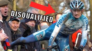 Most UNSPORTING Cyclocross Moments in Cycling History  Motordoping Kicking amp Mathieu van der Poel [upl. by Elik]