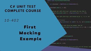 10402 第一支 Mocking 單元測試程式  C Unit Test Complete Course [upl. by Noach]