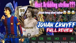 Johan Cruyff fc mobile review 🤯🤯🤯 better than R9 best st in fc mobile💯💯💯 gameplay fc25 fifa [upl. by Nylyak]