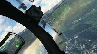 Flying Low pass through the Lake District UK flight sim 2020 VR [upl. by Mikahs]