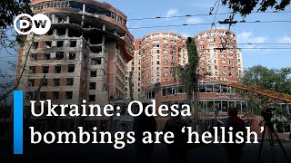 Ukraine Missile strikes continue in Odessa for second day  DW News [upl. by Jegger235]