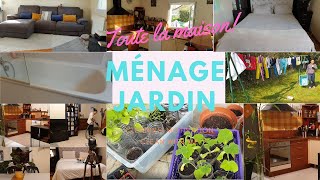 Cleaning with me Ménage toute la maison et jardin PERDEZ 500 kcal en 3 H [upl. by Zebulen]