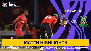 Highlights  Trinbago Knight Riders vs Guyana Amazon Warriors  CPL 2024 [upl. by Bassett800]