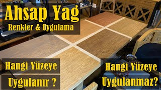 Ahşap Yağlama Nasıl Yapılır  Ahşap Yağ Renkleri  Ahşap yağı nerelere uygulanır  Wood oil Colours [upl. by Mallon767]