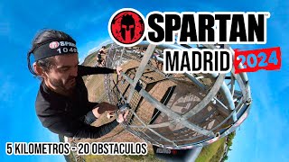 4K Spartan Race MADRID 2024  Sprint  5 kilometros [upl. by Enilrahc]