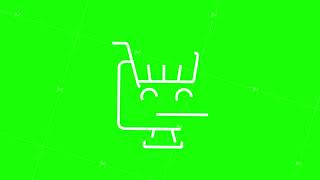 Shopping set icon for web design E commerce Discount coupon Business icon Price tag Motion [upl. by Gula752]