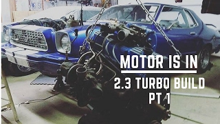 MOTOR IS IN  Mustang II Build Series Pt 1 [upl. by Chesna]