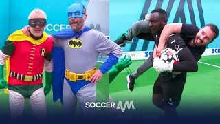 Batman Inspired Soccer AM Pro AM 🦇 💥 Wayne Routledge Harvey amp Martin Compston [upl. by Htyderem]