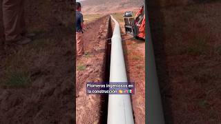 Plomeros ingeniosos en la construcción 👏🇺🇸🇲🇽 construction skills plumbing usa mexico [upl. by Tybalt]