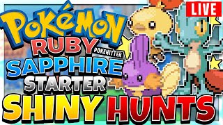 Shiny Starters Hunt On Pokemon Ruby amp Sapphire Dream Team Quest [upl. by Ynaffets597]