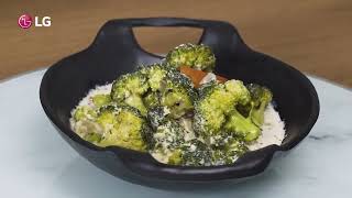 LG Microwave Oven Broccoli In Butter Sauce  LG [upl. by Saberhagen]