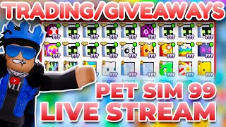 🔴LIVE GIVEAWAYS AND TRADING IN PS99 [upl. by Leanna]