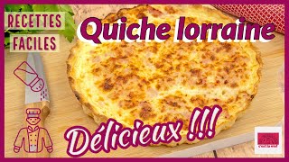 La recette de la fameuse quiche lorraine Un vrai délice [upl. by Allerim]