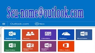 Como Criar uma Conta de email  Outlook  Hotmail [upl. by Casar214]