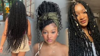 The easiest faux locs tutorial  beginners guidestep to secure the ends of your faux locs [upl. by Abernathy]