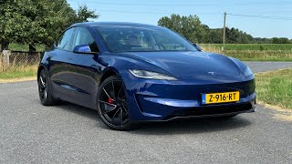 TESLA MODEL 3 “Highland” PERFORMANCE  REVIEW on AUTOBAHN [upl. by Akeimat]