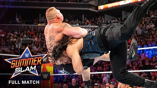 FULL MATCH  Brock Lesnar vs Roman Reigns  Universal Title Match SummerSlam 2018 [upl. by Ainslie]