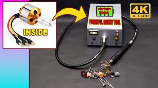 How To Make Powerful Rotary Tool  Using Brushless Motor [upl. by Ytineres]