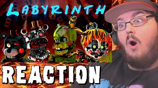 FNAF 6 SONG ▶ quotLabyrinthquot  CG5 REMASTERED Fan Animation By Jonlanty REACTION [upl. by Shaver840]