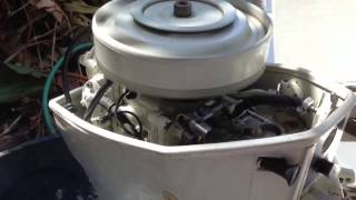 Chrysler 8hp Outboard  1976 and Clean 2 [upl. by Nani796]