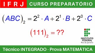 IFRJ 🔴 Curso Preparatório 202425 de MATEMÁTICA IFRJ Técnico Integrado ao Ensino Médio BoraIF [upl. by Akemhs]