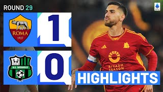 ROMASASSUOLO 10  HIGHLIGHTS  Pellegrini secures three points for Giallorossi  Serie A 202324 [upl. by Bicknell]