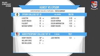 Hurstpierpoint College 1st XI v Epsom College 1st XI [upl. by Swor]