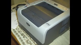 TESTFunktionsprüfung Brother HL5240 Laserdrucker Profi DruckerPrinterLaserprinter [upl. by Eelnayr]