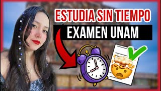 ⌛ Como ESTUDIAR en POCO TIEMPO Para el EXAMEN de la UNAM 5 Formas para LOGRARLO [upl. by Anuhsal117]