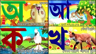 Oi ojogor asche tereAmti Ami Khabo pede অয় অজগর আসছে তেড়ে Aye Ajagar Bangla Cartoon  ka kha go [upl. by Siger]