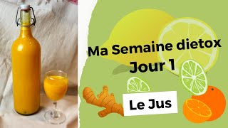 JUS DIETOX aux AGRUMES CURCUMA amp GINGEMBRE [upl. by Leontyne119]