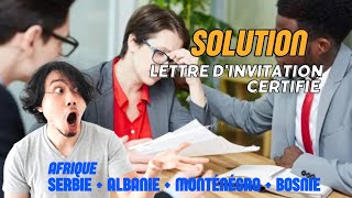 comment obtenir une invitation certifier pour lobtention visa en SERBIE  ALBANIE  MONTÉNÉGRO [upl. by Arturo198]