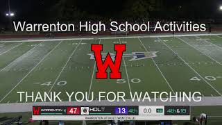 Warrenton  Wentzville Holt  Football  10424 [upl. by Nagyam243]