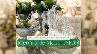 Idea para Decorar tu Comedor de Navidad  Centro de Mesa ÚNICO y Elegante [upl. by Ahterahs320]