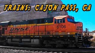 You Wont Believe The Freight Train Action In The Cajon Pass [upl. by Annil]