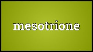 Mesotrione Meaning [upl. by Jilli]