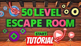 Fortnite 50 Level Escape Room   ALL LEVELS  685279664955 [upl. by Latreese]