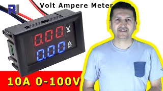 Complete TestReview of 10A 0100V LED DC Volt and Current Meter [upl. by Aylmar]