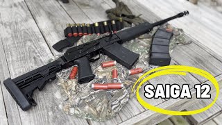 The Power of the Saiga 12 Russian Izhmash AK Shotgun [upl. by Simpson]