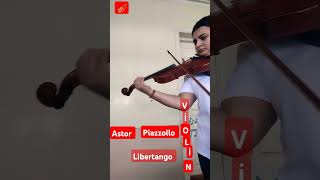 Astor piazzolla libertango violinshorts [upl. by Adan]