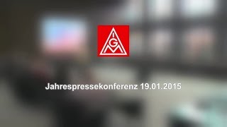 IG Metall Jahrespressekonferenz 2015 [upl. by Dall202]