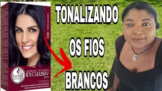 TONALIZANDO OS FIOS BRANCOS COM HASKELL COSMETICOS [upl. by Ugo]