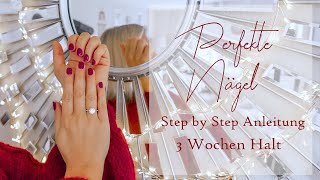 PERFEKTE NÄGEL IN 10 MINUTEN I 3 WOCHEN HALT I Step by Step Anleitung Maniko [upl. by Jeunesse364]