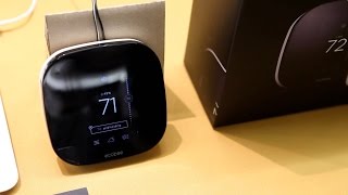 Ecobee3 smart thermostat handson [upl. by Ruhtua]