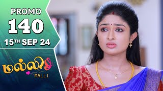 Malli Serial  Episode 140 Promo  15th Sep 24  Nikitha  Vijay  Saregama TV Shows Tamil [upl. by Kleper]