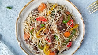 Stir fry Rice Sticks  Easy amp quick recipes [upl. by Candace198]