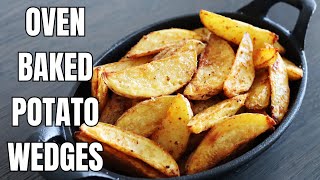 Potato Wedges Easy Recipe in Oven [upl. by Ecitnirp865]