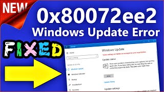 0x80072ee2 Windows 10 Update Error Fix  How to Solve 0x80072ee2 Error Quickly [upl. by Sharline]